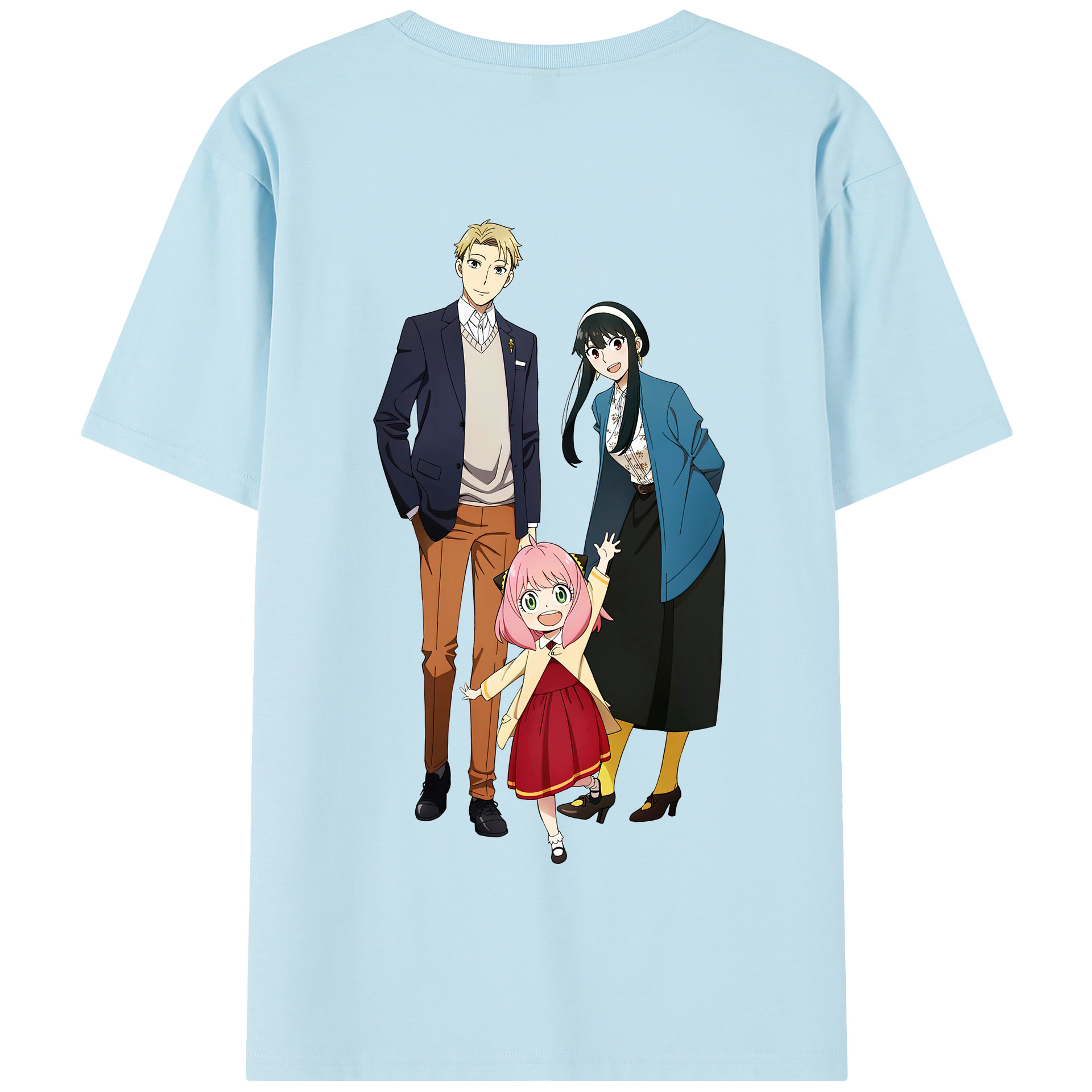 （画像用） SPY×FAMILY间谍家家酒 綿100％半袖Tシャツ（背面プリント）